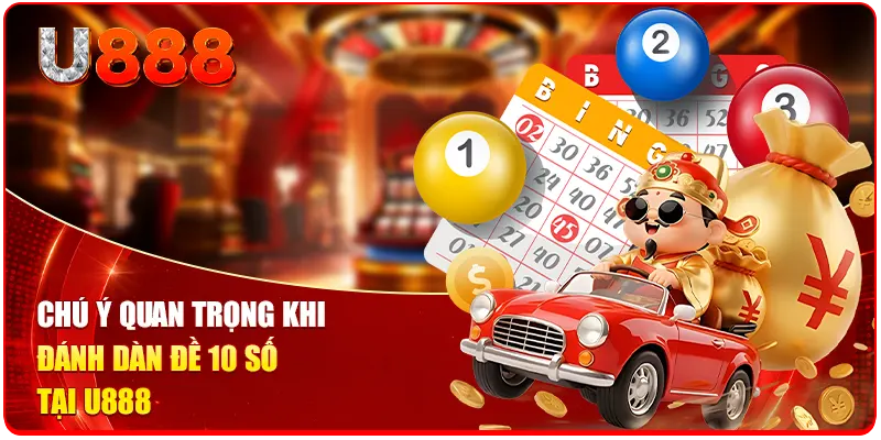 Chú ý quan trọng khi đánh dàn đề 10 số tại U888