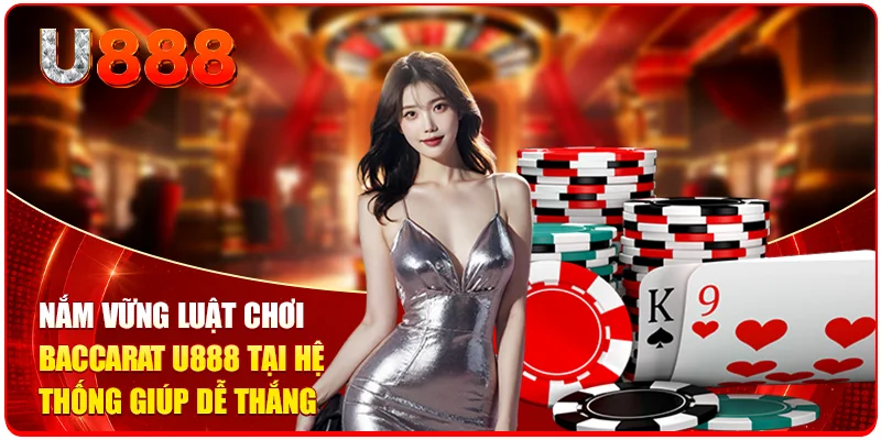 Nắm vững luật chơi Baccarat u888 tại hệ thống giúp dễ thắng