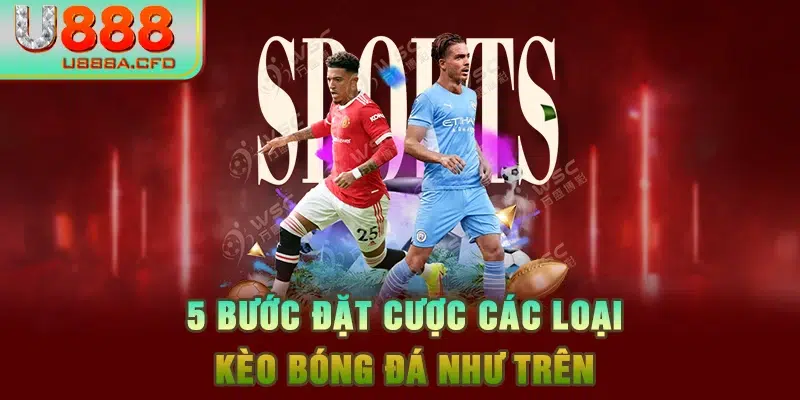 5 bước đặt cược các loại kèo bóng đá như trên