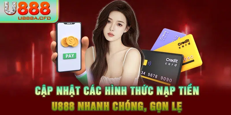 Cập nhật các hình thức nạp tiền U888 nhanh chóng, gọn lẹ 